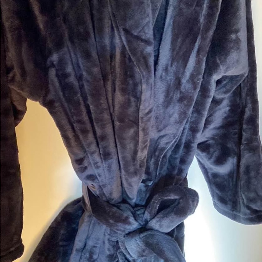 Plush Black Robe Victoria Secret